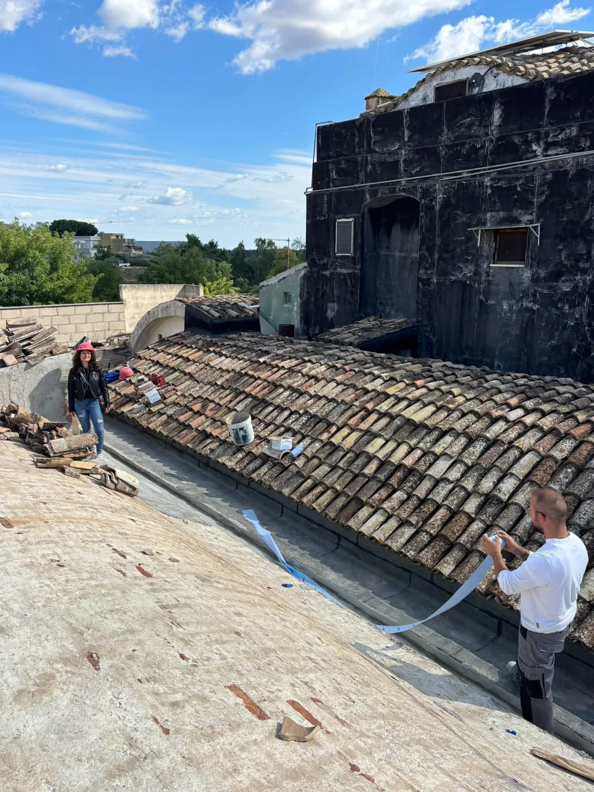 Preparazione del tetto